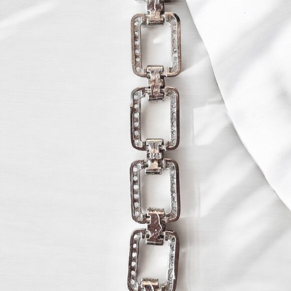 Luxury Rectangle Silver Bracelet - Picture 5 of 11